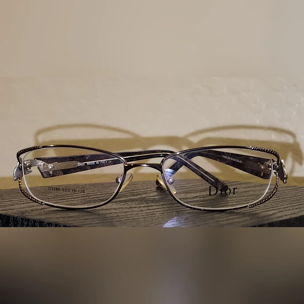 NEW Dior Embellished Multicolor Eyeglass Frame